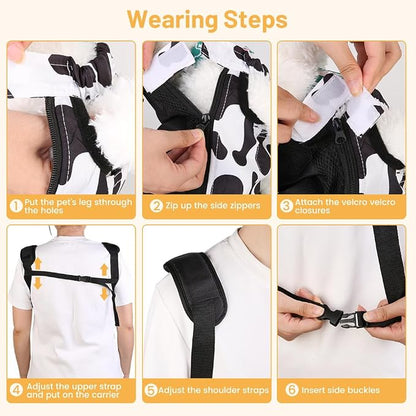 Inspack Dog Backpack Carrier/Cat Carrier, Adjustable Pet Front Carriers Travel - Image 7