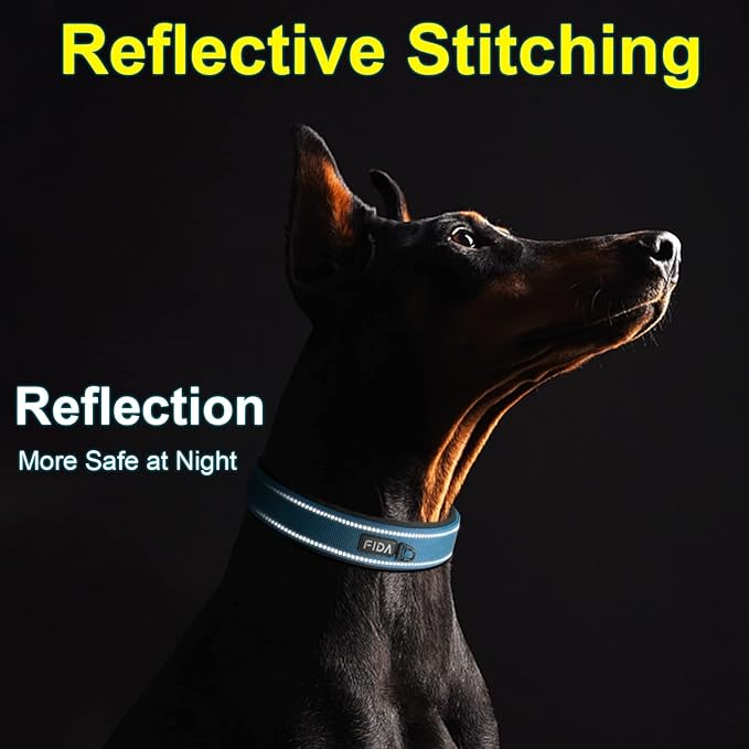 Fida Heavy Duty Dog Collar, Ultra Comfortable Soft Neoprene Padded, Adjustable - Image 5