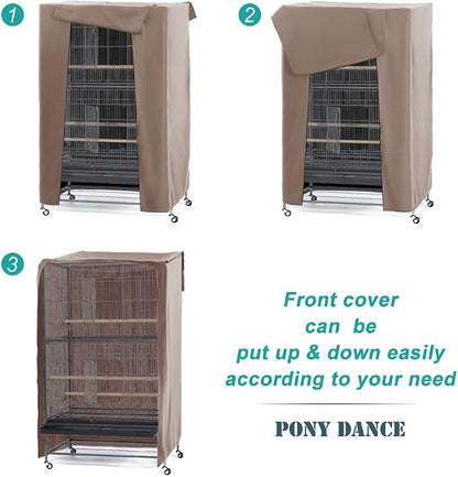 PONY DANCE Pets Product Universal Birdcage Cover Blackout & Breathable Birdcage - Image 4