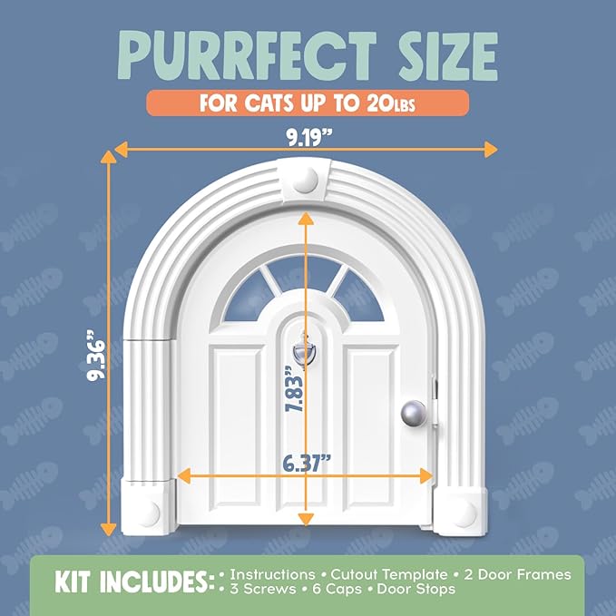 Purrfect Portal Meow Manor® Cat Door Interior Door - Image 6