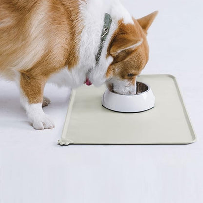 AUDWUD Silicone Waterproof Pet Feeding Mats, Anti Slip Bowl Pad, Dog Mat - Image 7