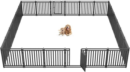 Dog Playpen Metal Dog Fence Outdoor by Petorldog
