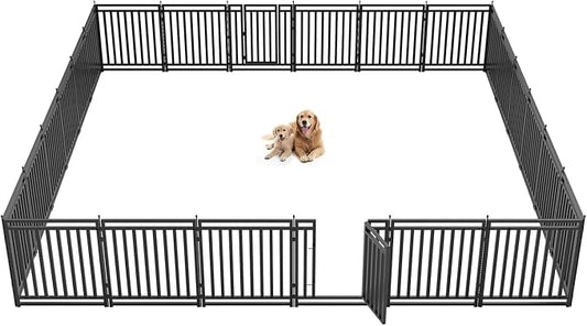 Dog Playpen Metal Dog Fence Outdoor by Petorldog