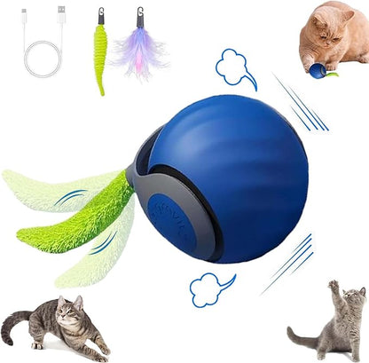 Interactive Cat Toy Ball, Speedy Tail2.0 Cat Toy, Automatic Interactive Cat Toys by Unknown