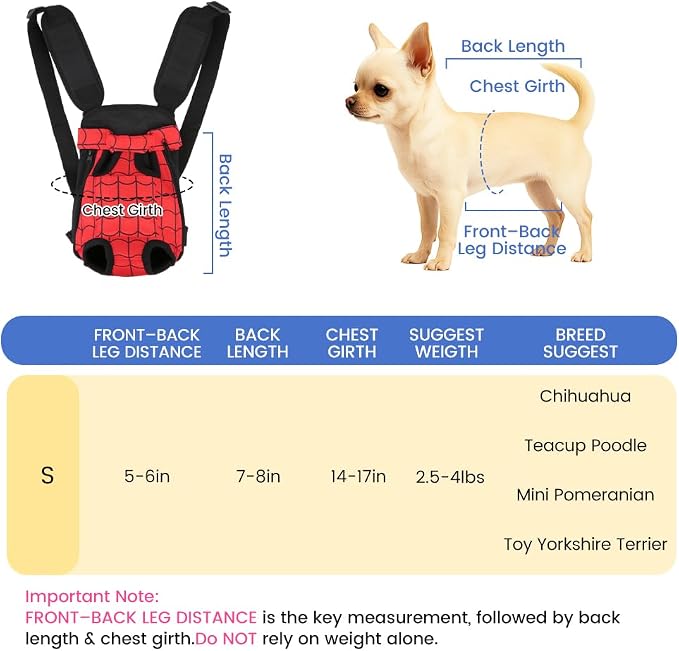 Dog Backpack Carrier, Front Pocket - Image 2