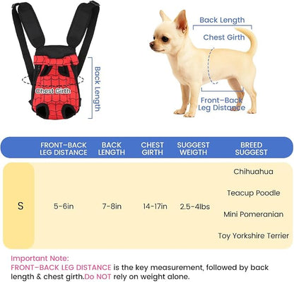 Dog Backpack Carrier, Front Pocket - Image 2