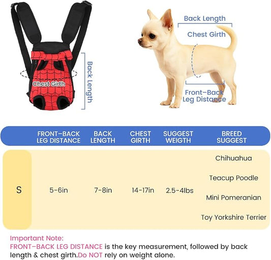 Dog Backpack Carrier, Front Pocket - Image 2
