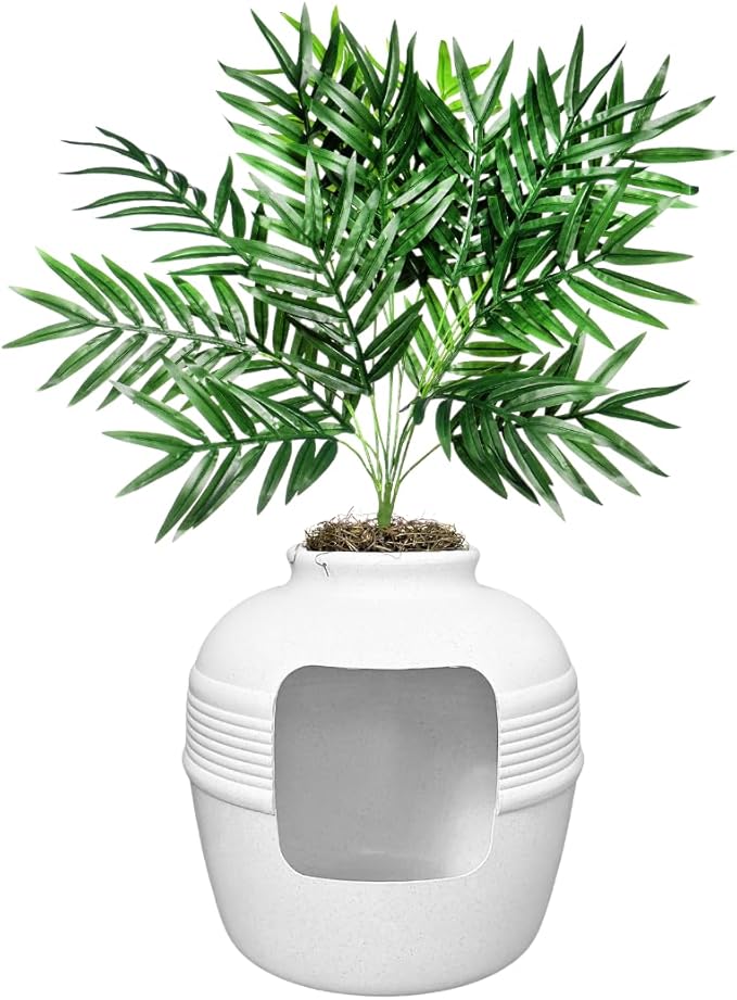 Good Pet Stuff Hidden Litter Box Planter, Decorative Cat Litter Enclosure - Image 3