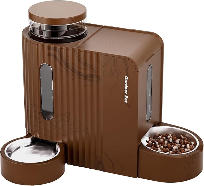 Gardner Pet Gravity Automatic 2-in-1 Pet Feeder, 0.8 Gallons*2 Cat Feeder and by GardnerPet
