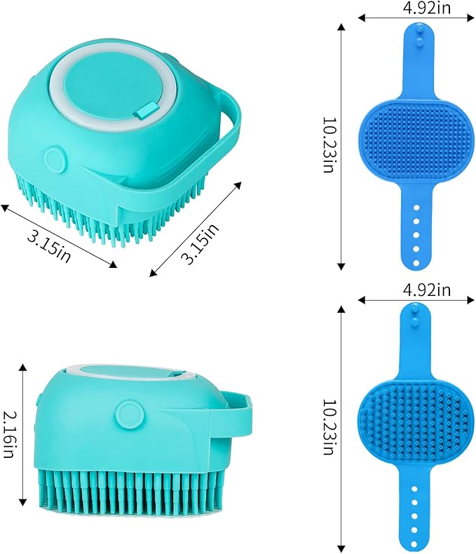 Comotech 6PCS Dog Bath Brush & Dog Toothbrush | Adjustable Handle Shampoo Brush - Image 6