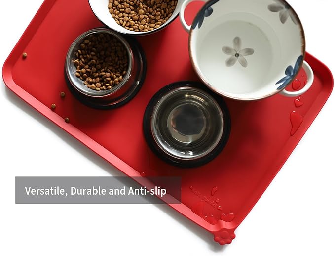 Hoki Found Large Silicone Non-Slip Pet Dog Cat Bowl Mats - Image 4
