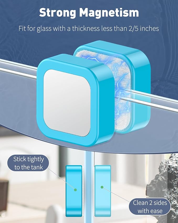 Pawfly Magnetic Aquarium Glass Cleaner Fish Tank Magnetic Brush - Image 3