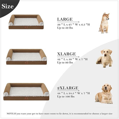 WNPETHOME Orthopedic Dog Beds for Large Dogs, Waterproof Memory Foam Large Dog - Image 4