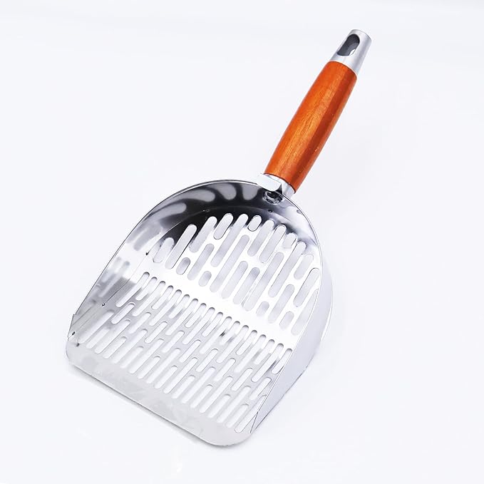 2-in-1 6mm and 4mm Cat Litter Scoop, Slit Litter Scooper, Stainless Steel by Unknown