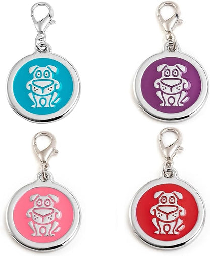 Personalized Funky Dog Design Pet ID Tags - Image 7