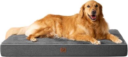 EHEYCIGA Waterproof Dog Bed Orthopedic 41"x27", Memory Foam Pet Bed by EHEYCIGA