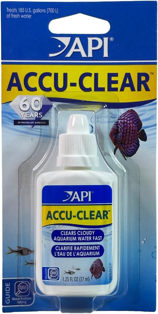 API ACCU-CLEAR Freshwater Aquarium Water Clarifier 1.25-Ounce Bottle by API