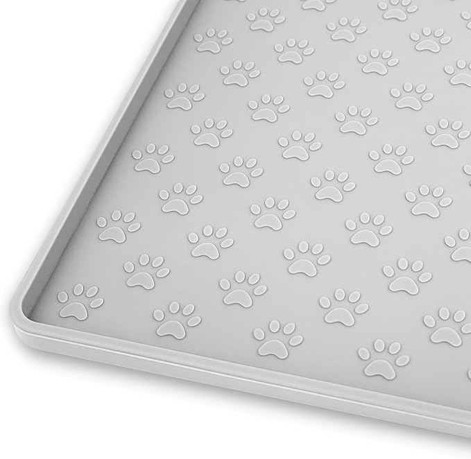 Ptlom Dog Food Mat Anti-Slip Pet Bowl Mats by PTLOM