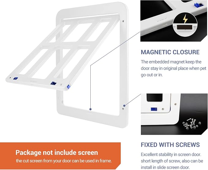 PETLESO Small Pet Door for Screen & Sliding Doors - Image 4