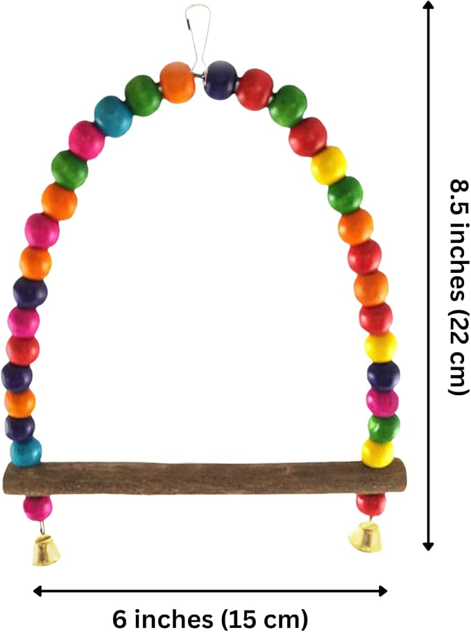 SunGrow Colorful Finch Swing Toy - Image 7