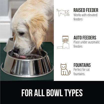 GORILLA GRIP 100% Waterproof Raised Edge BPA Free Silicone Pet Feeding Mat - Image 6
