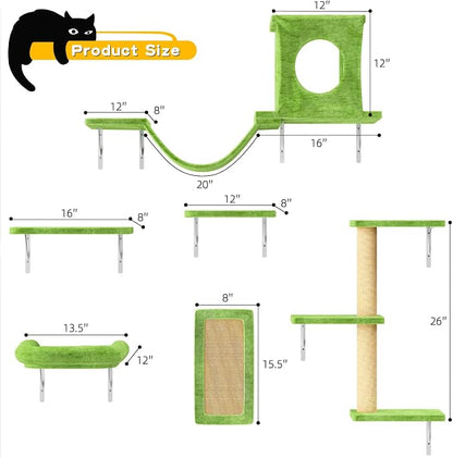 NUNU LAB Cat Wall Shelves, Indoor Cat Furniture - Image 8