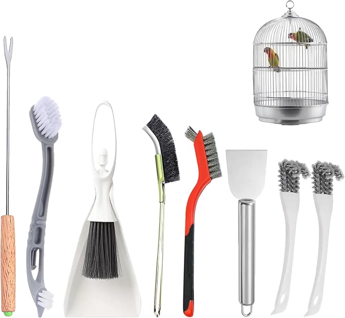 Bird Cage Cleaning Brush Tool Set, Bird Cage Cleaner, Suitable by Unknown