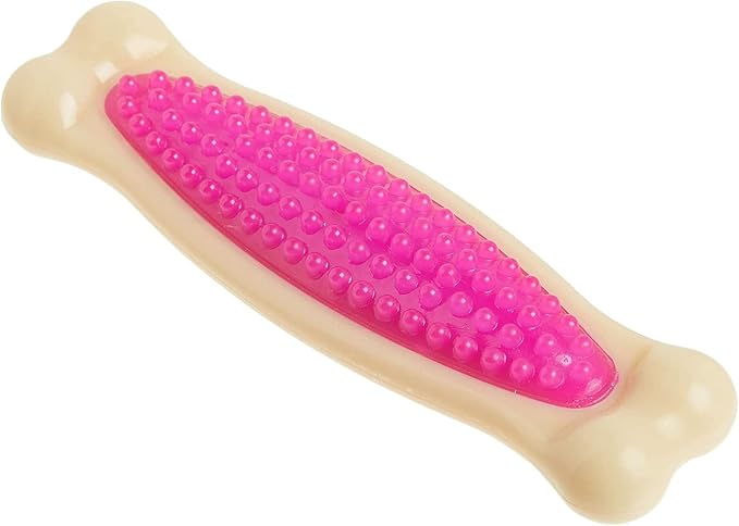 Hartz Chew 'n Clean Tuff Bone Bacon Scented Dental Dog Chew Toy by Hartz