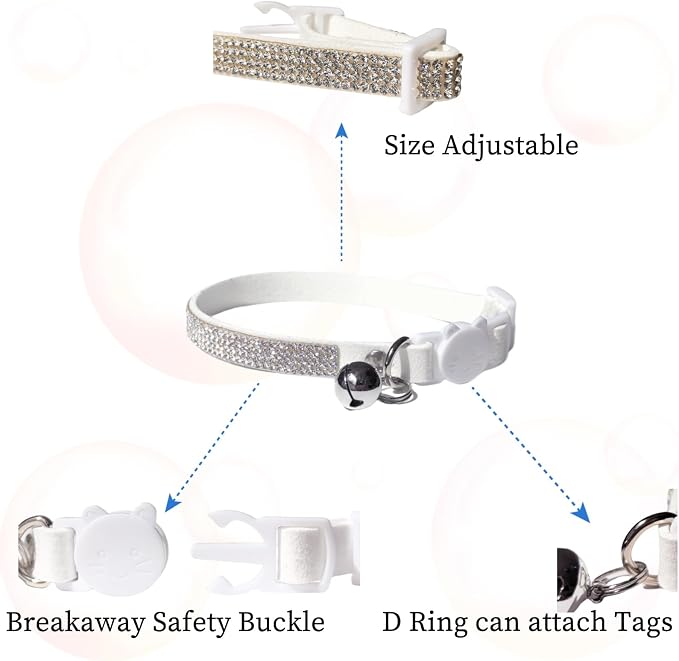 Rhinestone Cat Collar Breakaway Safety Buckle - Image 2