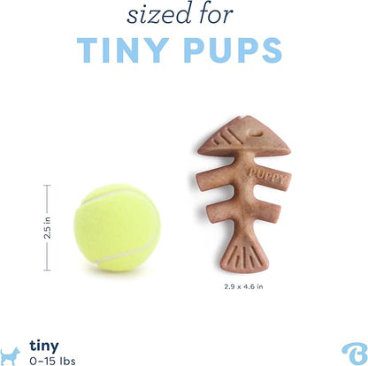 Benebone Puppy Fishbone Dog Chew Toys, Softer - Image 4