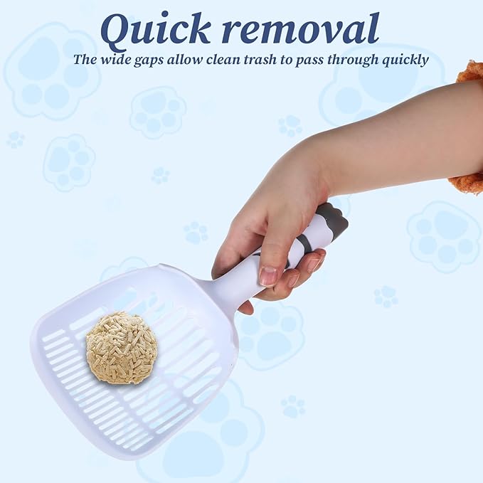 Cat Litter Scoop, Cat Scooper for Litter Box Cats and Dog Poop Collector - Image 3