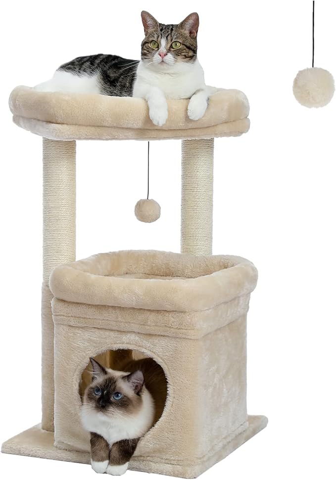 PEQULTI Cat Tree Cat Tower for Indoor Cats by PEQULTI