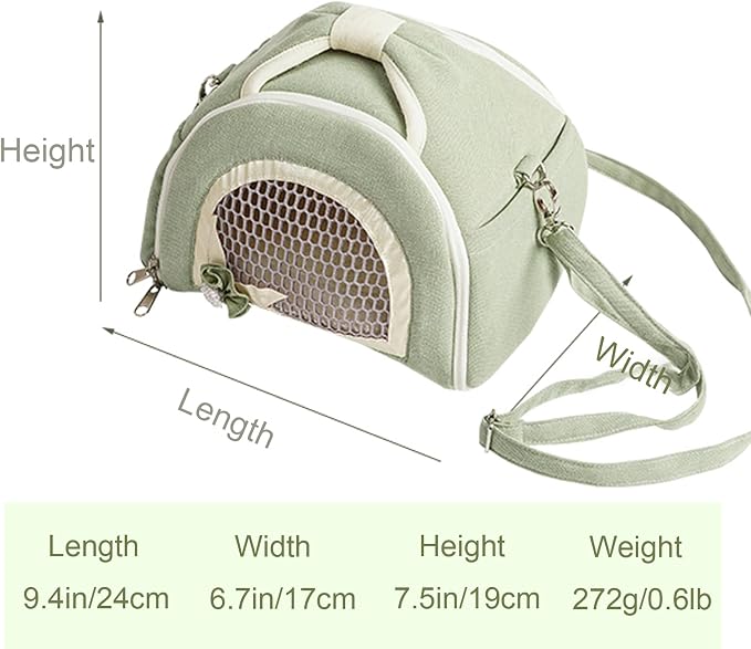 ABLAZEZAI Guinea Pig Carrier, Small Animal Travel Bag, Breathable Outdoor - Image 2