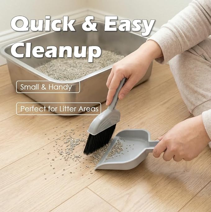 4-in-1 Cat Litter Scoop with Holder, Cat Litter Box Organizer Cleanup Kit - Image 6