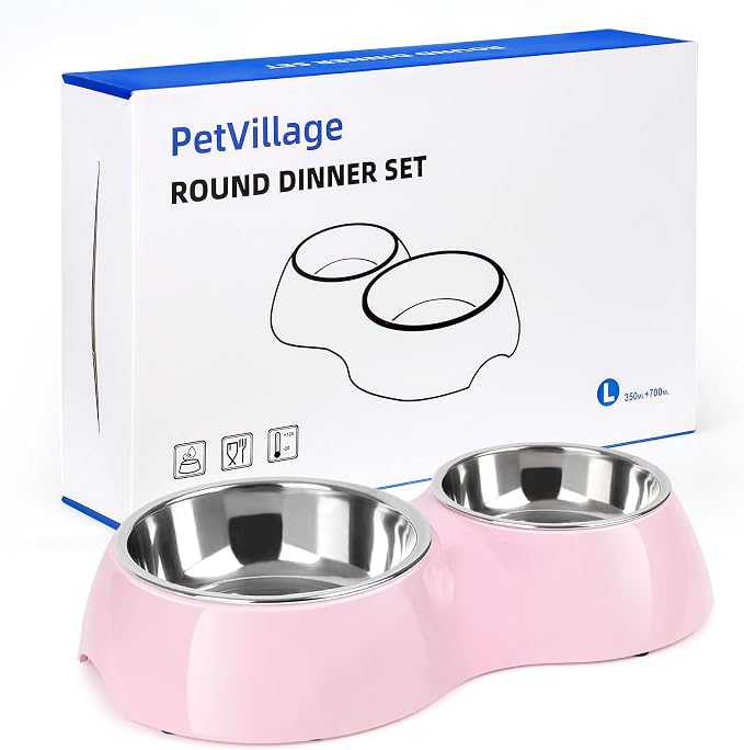 Elevated Dog Bowls Set by Petvillage