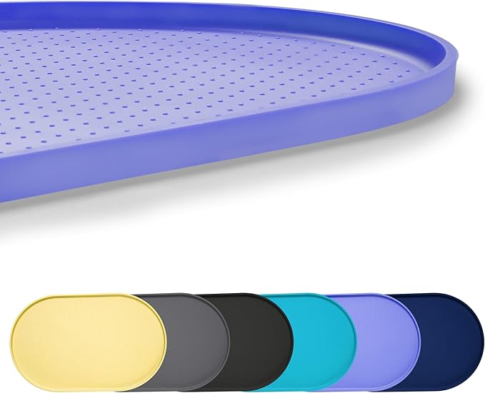 100% Waterproof 1.0" Raised Edge BPA Free Silicone Dog Food Mat, Pet Cat by Yacee