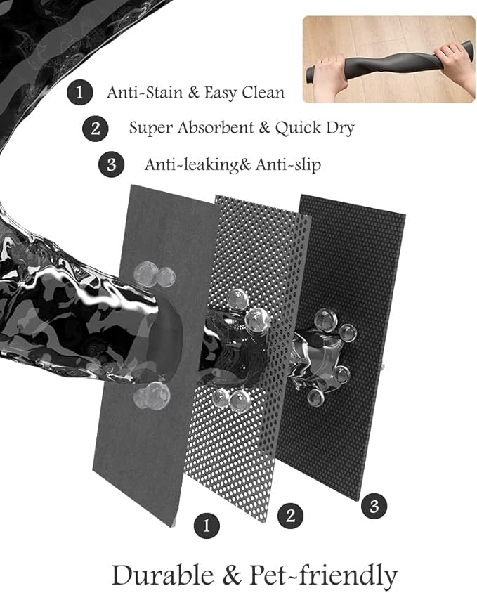 PADOOR Pet Feeding Mat-Absorbent Dog Mat - Image 5