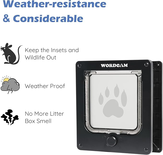 Wordcam Large Cat Door, Robust Cat Door - Image 7