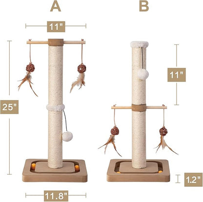 PEEKAB Cat Scratching Post Sisal Scratch Posts - Image 3