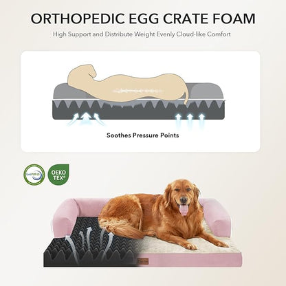 Orthopedic XXL Dog Beds, Waterproof Egg Crate Foam Big Pet Bed - Image 2