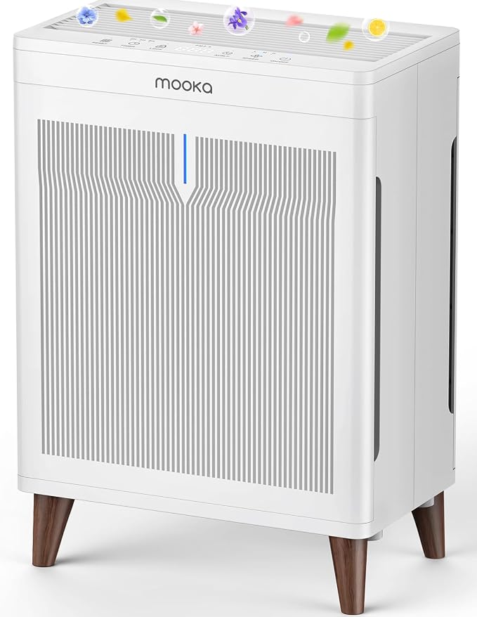 MOOKA Air Purifiers for Home Bedroom Large Room 2800 Ft², Double-Sided HEPA Air by MOOKA
