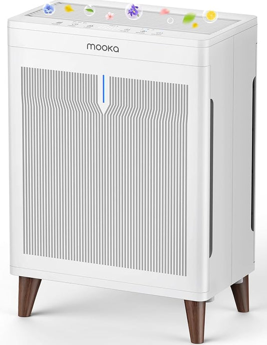 MOOKA Air Purifiers for Home Bedroom Large Room 2800 Ft², Double-Sided HEPA Air by MOOKA