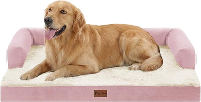Orthopedic Dog Beds for Extra Large Dogs, Waterproof Egg Crate Foam XL Dog Bed by CasaPaw
