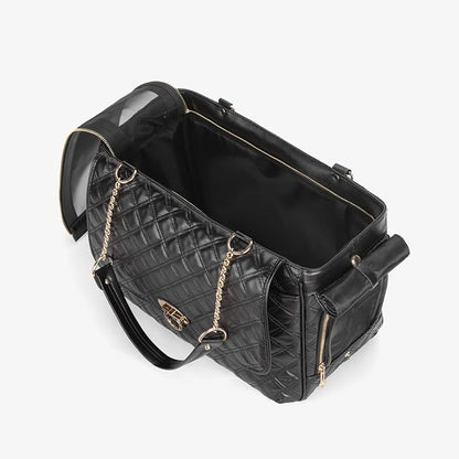 Fashion Pet Carrier Dogs Cat Small Animals Purse Bag, Leather Pet Carriers Dog - Image 6