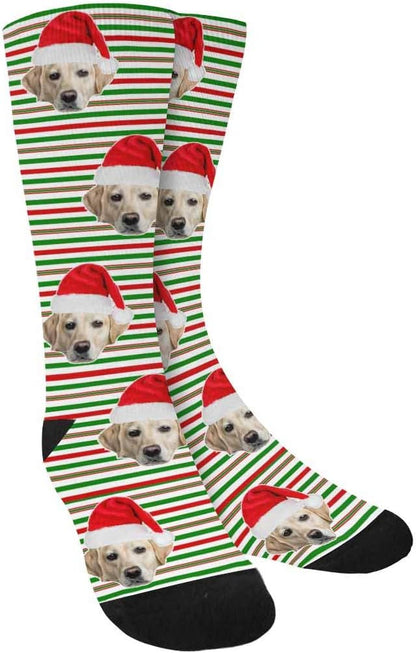 Custom Face Socks, Personalized Dog Lover Pet Photo Picture on Socks Unisex by Enjoy-yjl