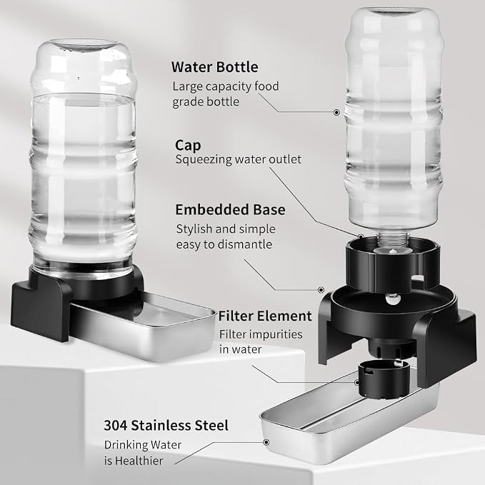 Marchul 2.3 Gallon Dog Water Dispenser, Large Dog Water Bowl Dispenser - Image 4