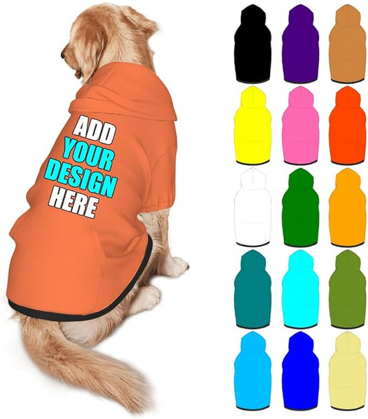 Custom Dog Clothes with Photo Name Logo Personalized Dog Sweaters by Mynvzrk