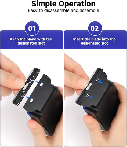 AQQA Magnetic Aquarium Fish Tank Glass Cleaner, Dual-Blades Algae Scraper Glass - Image 7