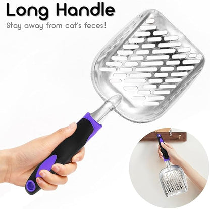 Cat Litter Scoop -Metal Cat Litter Scoop-Upgrade Sturdy Mesh Scooper - Image 6