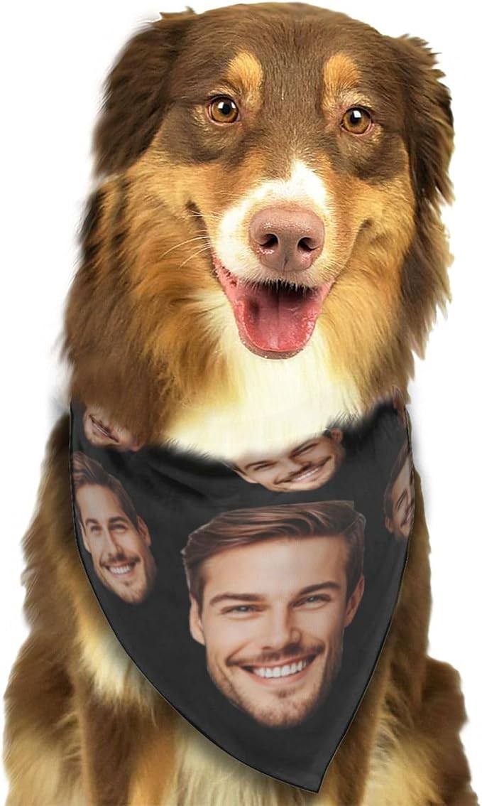 Custom Dog Bandana for Cat Dog Pet Add Your Design Personalized Neckwear - Image 3